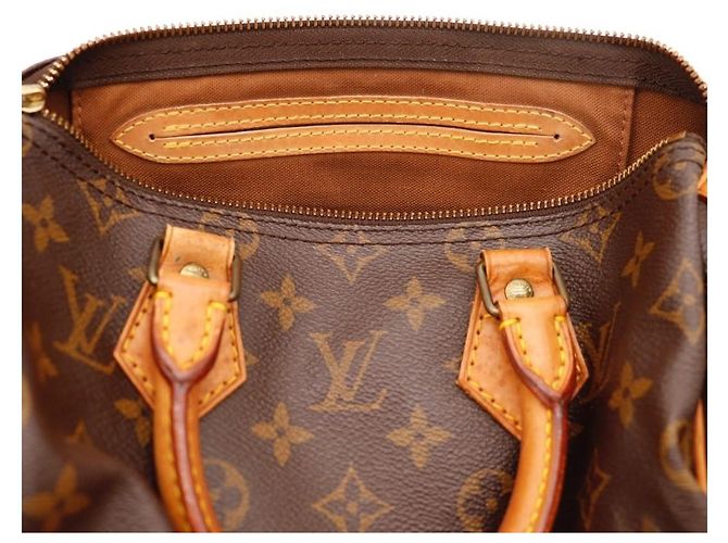 Louis Vuitton Speedy 30 Monogram Canvas Marrone - vista 7