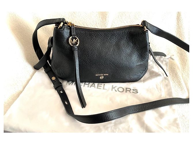 Michael Kors Borsa a Tracolla in Pelle Nera Nero - vista 2