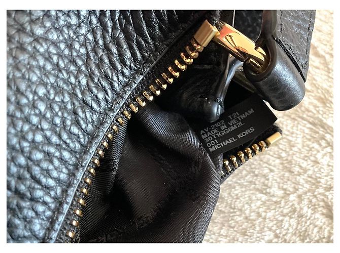 Michael Kors Borsa a Tracolla in Pelle Nera Nero - vista 7