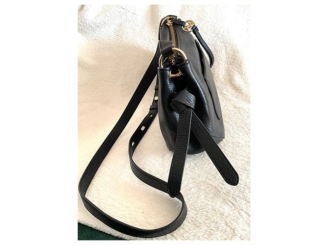 Michael Kors Borsa a Tracolla in Pelle Nera Nero - vista 9