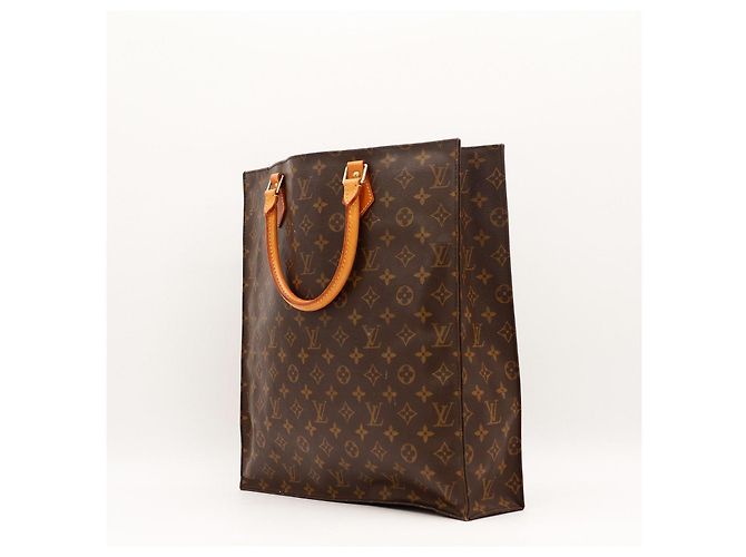 Louis Vuitton Sac Shopping Monogram Marrom Monograma - vista 4