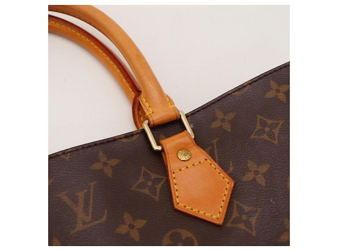 Louis Vuitton Sac Shopping Monogram Marrom Monograma - vista 9