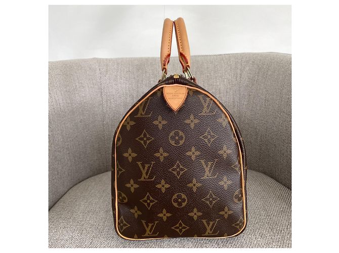 Louis Vuitton Speedy 30 Monogram Marrone - vista 4