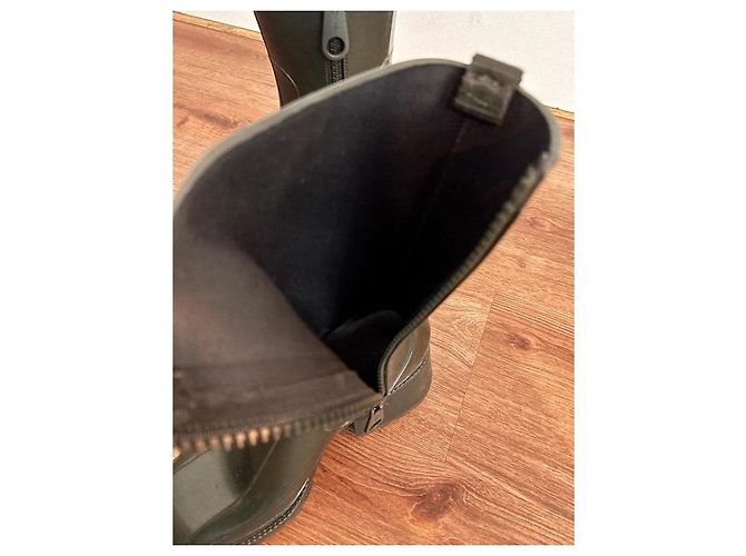 Chloé Botas Chelsea de goma verde oscuro - vista 7