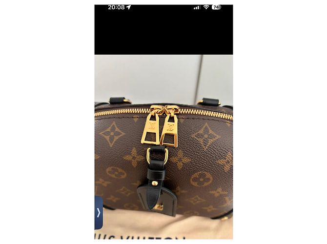 Petite Malle Louis Vuitton Monogram Soft Trunk kleine Schultertasche Braun Schwarz Gold hardware - Ansicht 3