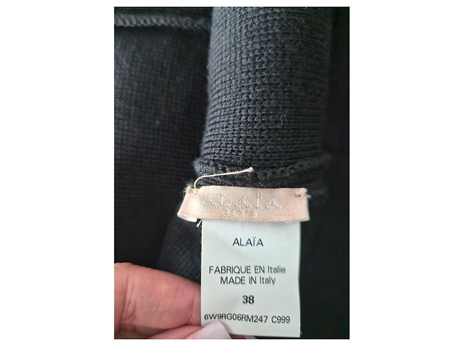 Alaïa Strickkleid Schwarz - Ansicht 11