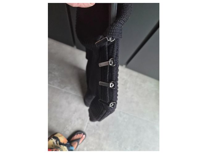 Alaïa Strickkleid Schwarz - Ansicht 9