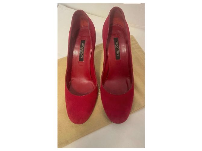 Sergio Rossi Décolleté in camoscio rosse Rosso - vista 2