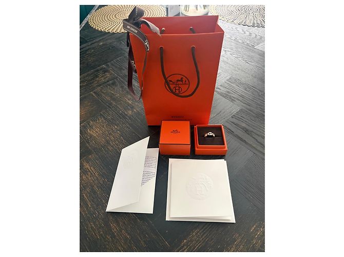 Ring Anillo Hermès Chaine d'Ancre en Plata - vista 2