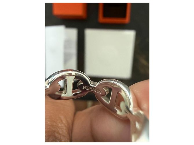 Ring Anillo Hermès Chaine d'Ancre en Plata - vista 6