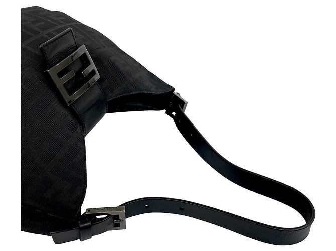 FENDI Zucca FF Logo Pattern Handbag Black - view 4