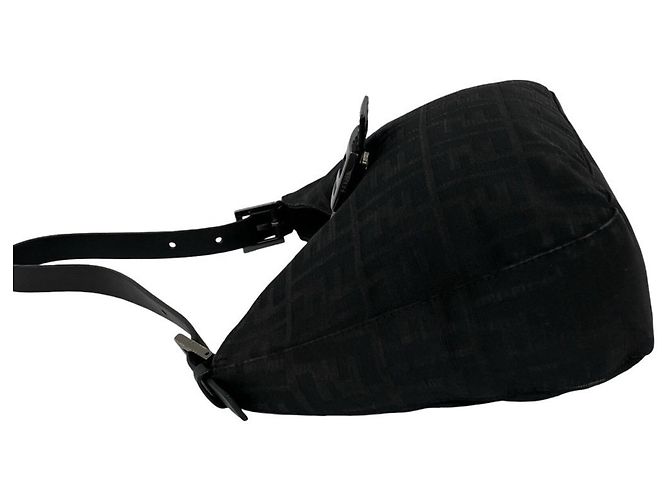 FENDI Zucca FF Logo Pattern Handbag Black - view 5