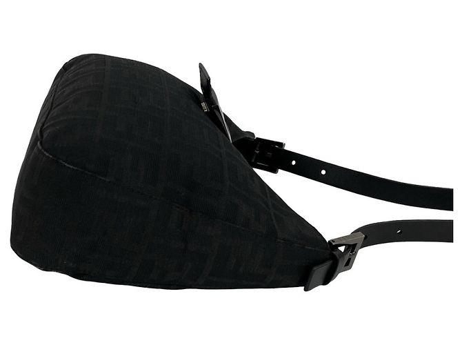 FENDI Zucca FF Logo Pattern Handbag Black - view 6
