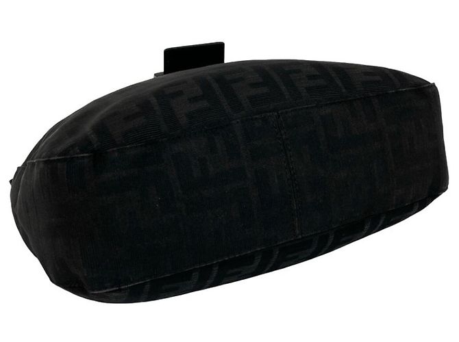 FENDI Zucca FF Logo Pattern Handbag Black - view 7
