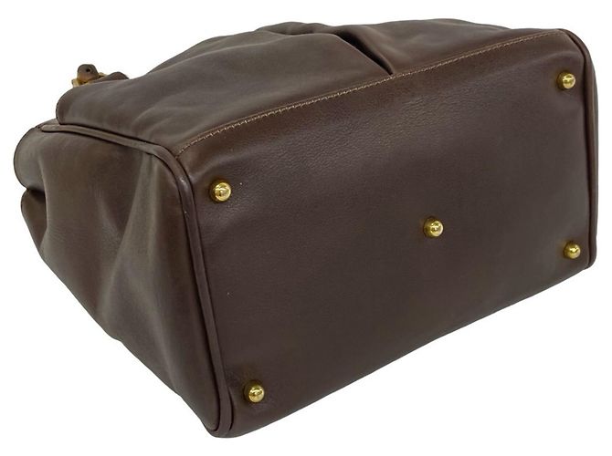 Gucci Vintage Bamboo Lederhandtasche Braun - Ansicht 7