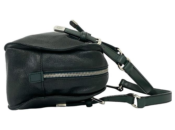 Bolso de mano de piel Loewe Anagram con logo tachonado Mini Boston Bag Verde - vista 6