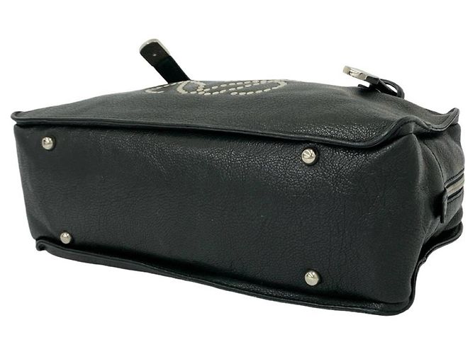 Bolso de mano de piel Loewe Anagram con logo tachonado Mini Boston Bag Verde - vista 7