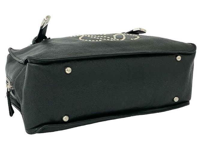 Bolso de mano de piel Loewe Anagram con logo tachonado Mini Boston Bag Verde - vista 8