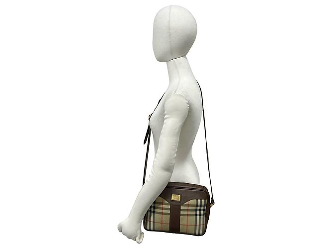 Burberry Vintage Nova Check Schultertasche Braun Beige - Ansicht 2