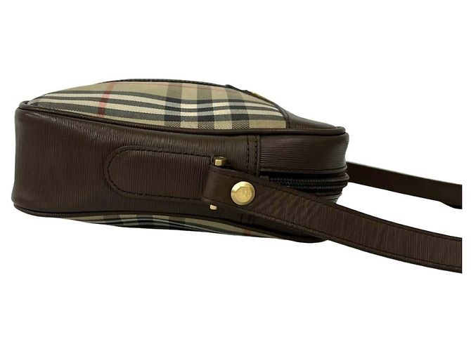 Burberry Vintage Nova Check Schultertasche Braun Beige - Ansicht 6