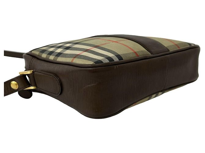 Burberry Vintage Nova Check Schultertasche Braun Beige - Ansicht 7