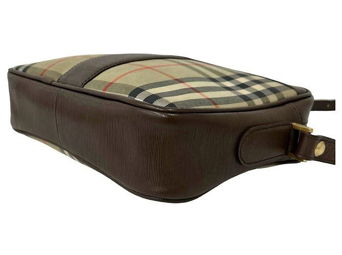 Burberry Vintage Nova Check Schultertasche Braun Beige - Ansicht 8