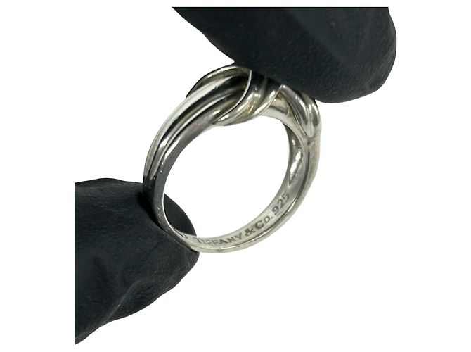 Autre Marque Anello Tiffany Vintage Signature Silver Band Argento - vista 3
