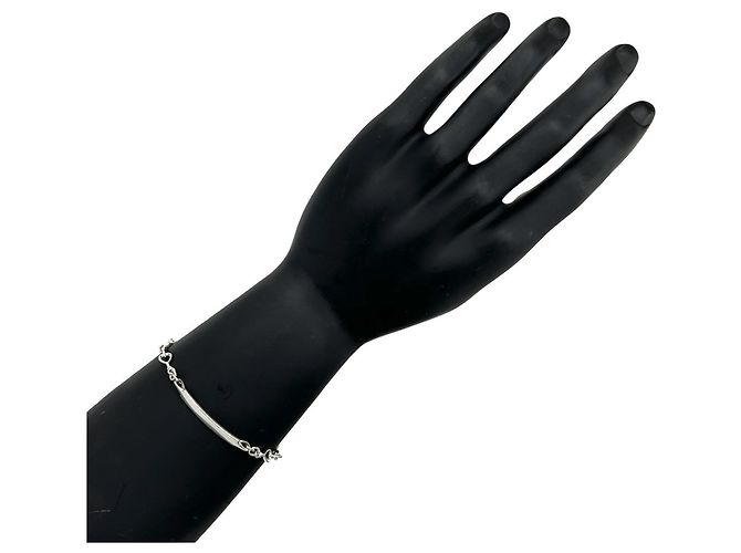 Autre Marque Bracciale ID Tiffany Vintage Heart Link Argento - vista 2