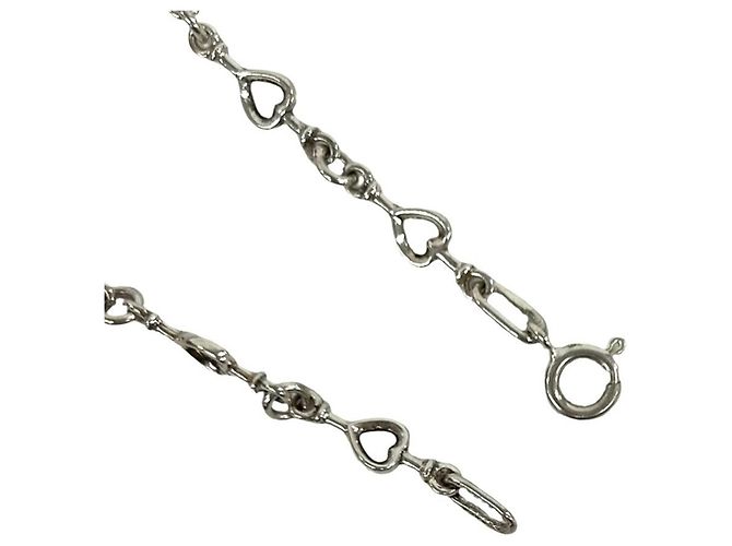 Autre Marque Bracciale ID Tiffany Vintage Heart Link Argento - vista 4