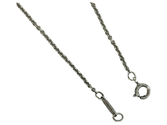 Autre Marque Collana Croce Tiffany Vintage Signature Argento D'oro - vista 5