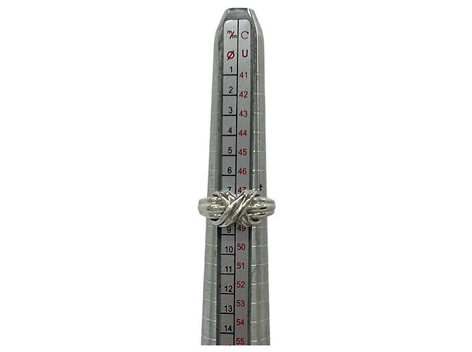 Autre Marque Anello Tiffany & Co. Vintage Signature Band Argento - vista 8