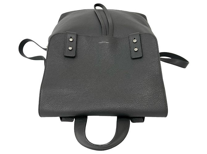 Yves Saint Laurent grauer Lederrucksack Braun - Ansicht 4