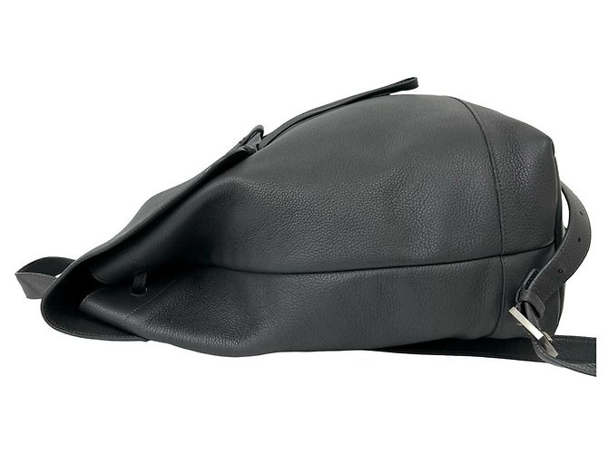 Yves Saint Laurent grauer Lederrucksack Braun - Ansicht 5