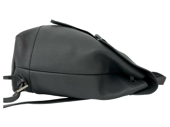 Yves Saint Laurent grauer Lederrucksack Braun - Ansicht 6