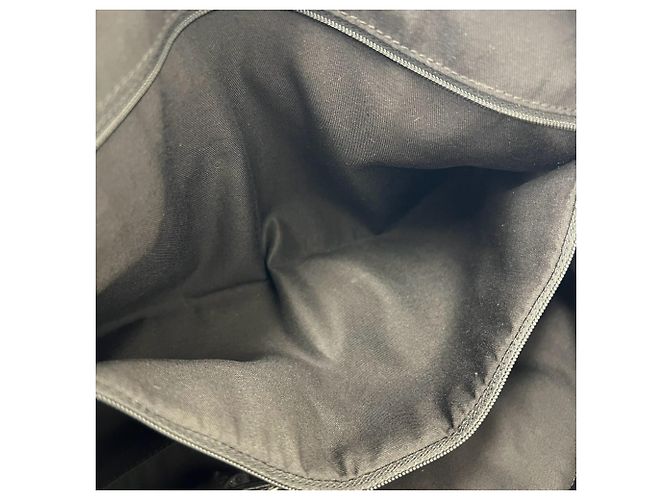 Gucci Sherry Line GG Canvas Leder Tote Bag Schwarz - Ansicht 10