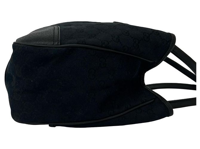 Gucci Sherry Line GG Canvas Leder Tote Bag Schwarz - Ansicht 6