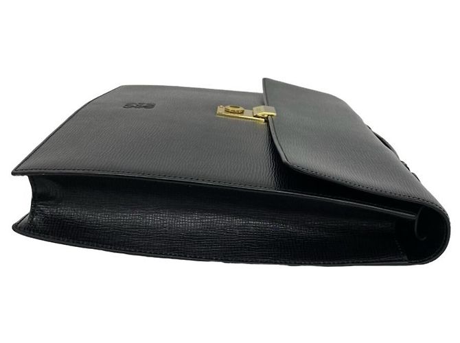 Mala de negócios em pele com relevo Anagram Loewe Preto - vista 6