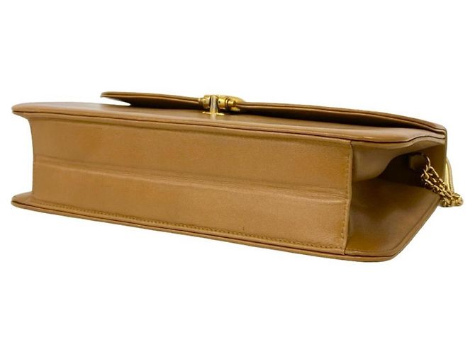 Christian Dior Vintage Brown Leather 2-Way Chain Shoulder Bag - view 8