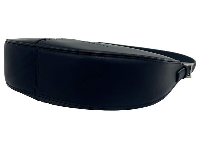 Burberry Navy Leather Semi-Shoulder Bag Navy blue - view 8