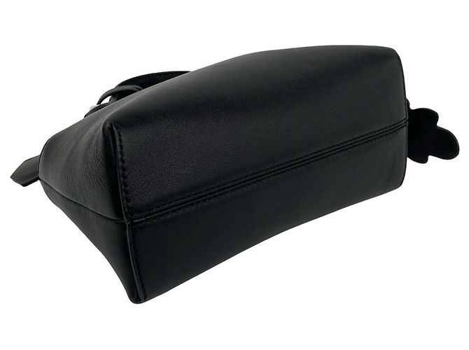 Borsa a tracolla in pelle con logo Fendi By The Way Nero - vista 7