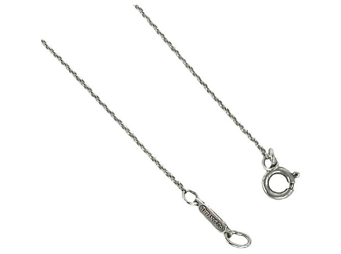 Autre Marque Collana Croce Tiffany Vintage Signature Argento - vista 5