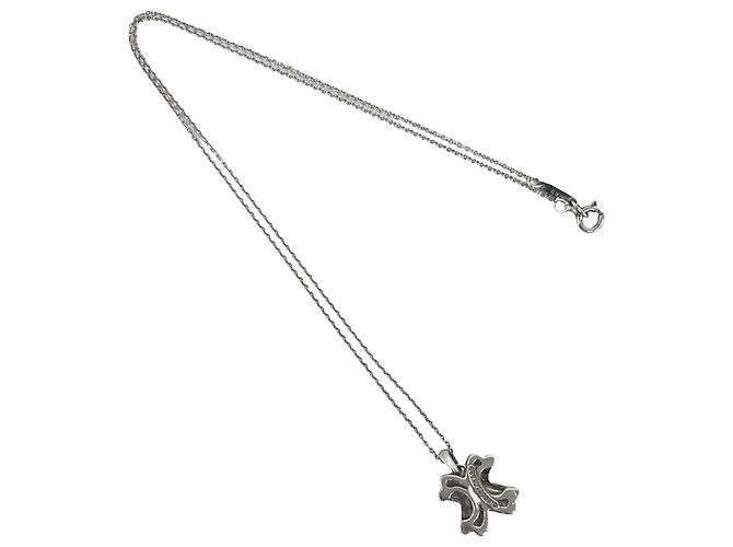 Autre Marque Collana Croce Tiffany Vintage Signature Argento - vista 6