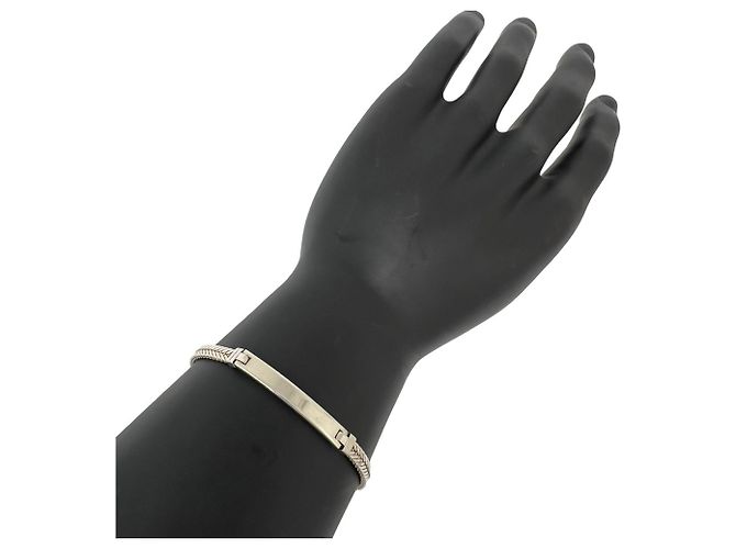 Autre Marque Bracciale ID Tiffany & Co. Vintage Cuban Link Chain Argento - vista 2
