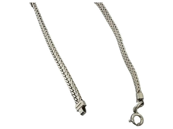 Autre Marque Bracciale ID Tiffany & Co. Vintage Cuban Link Chain Argento - vista 4