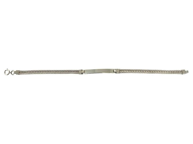 Autre Marque Bracciale ID Tiffany & Co. Vintage Cuban Link Chain Argento - vista 5