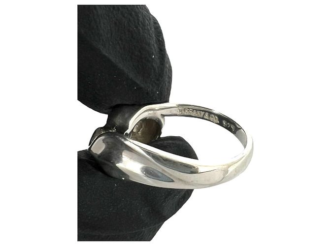 Autre Marque Anello Tiffany Vintage Tulip Argento - vista 3