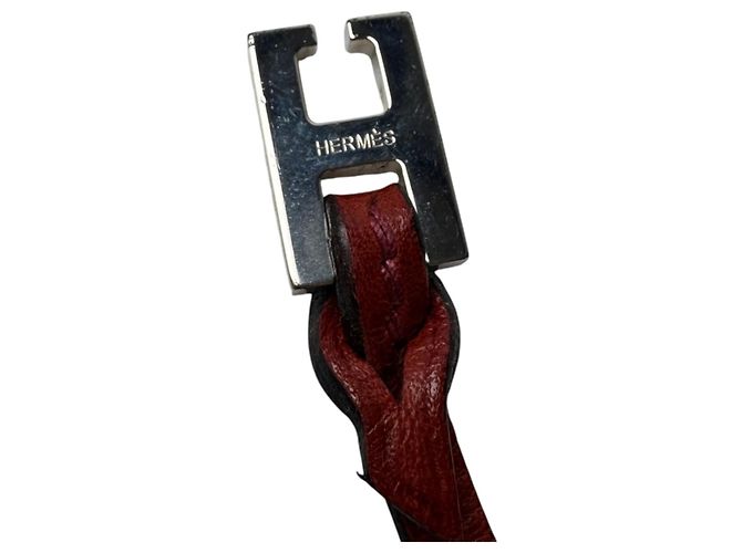 Hermès Tarjetero de piel roja Hermes - vista 12