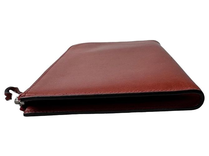 Hermès Tarjetero de piel roja Hermes - vista 3