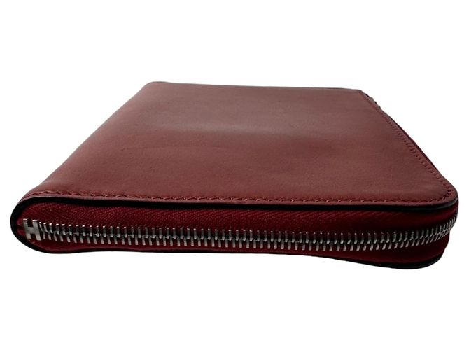 Hermès Tarjetero de piel roja Hermes - vista 4