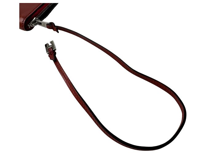 Hermès Tarjetero de piel roja Hermes - vista 6